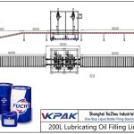 Automatic 200L Lubricating Oil Filling Line ഓട്ടോമാറ്റിക് 200 എൽ ലൂബ്രിക്കറ്റിംഗ് ഓയിൽ ഫില്ലിംഗ് ലൈൻ